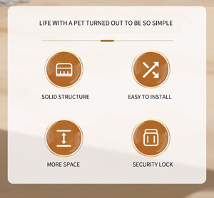 Cina grande quadrato in metallo per animali domestici penna per esercizi per cani - Product Image 5