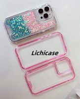 Lichicase Designer Case Protecteur avant Glitter Power Mobile Housing 3 en 1 Funda Para Tecno 360 Doublures 3in1 360 Phone Case