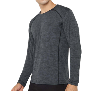 T-shirt athlétique pour homme de qualité supérieure, design uni, manches longues, t-shirt pour homme, vente en gros de vêtements pour homme, haute qualité, rond - Product Image 1