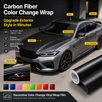 Film de protection de voiture en vinyle fibre de carbone personnalisé en gros, film PVC 3D brillant auto-adhésif pour changement de couleur des voitures