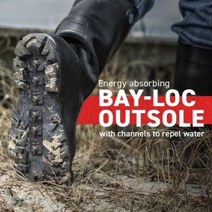 รองเท้าบูทกันน้ำแบบขายดีที่สุด สีแดงพื้นดำ ทรงยาว ไซส์ 36 ผลิตจากโรงงานโดยตรง ปรับแต่งได้ ขายส่ง มีแบบเหล็กกันทะลุ - Product Image 3