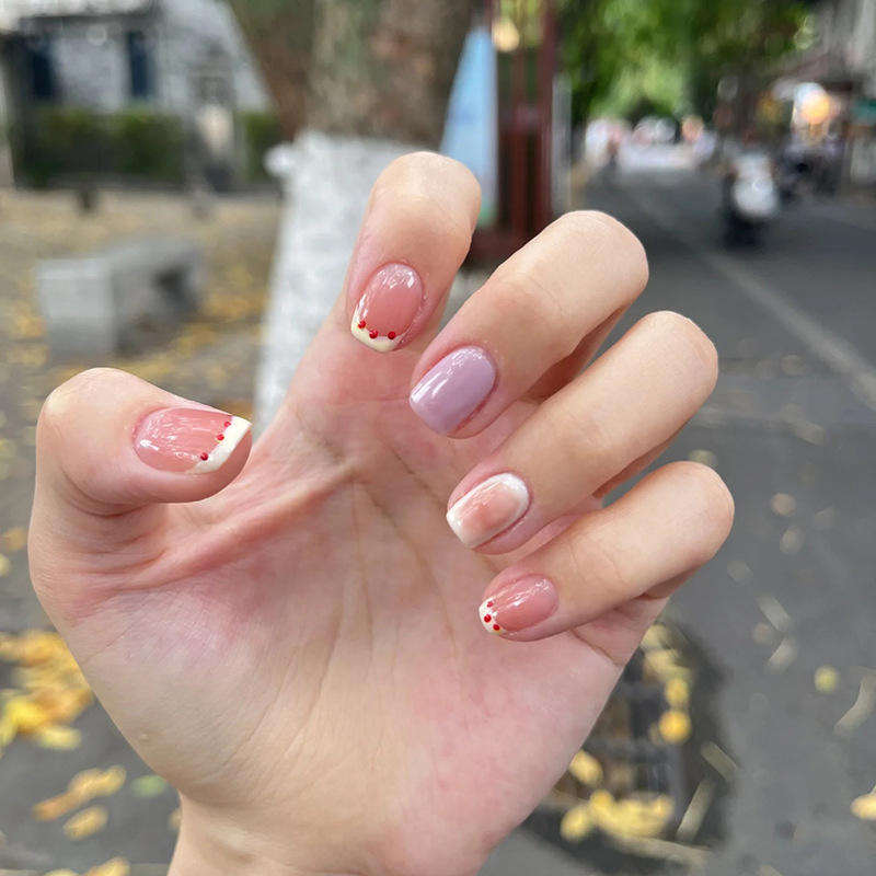 Factory Direct Sale 24pcs Fashion Press on Luxury Coffin Nails Custom Ballerina Nail Tips Artificial False Nails