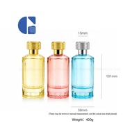 Flacon de parfum en verre de luxe GC 100 ml avec bouchon en métal OEM ODM Logo personnalisé Contenant de parfum haut de gamme