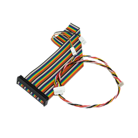 Câble plat coloré arc-en-ciel IDC 40P avec connecteurs Molex IDC, faisceau de câbles