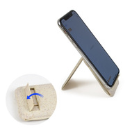 Cable USB 3 en 1 de Carga Rápida Tipo-C, Personalizado, Ecológico, Degradable, de Paja de Trigo, Tamaño de Tarjeta de Crédito, con Soporte para Teléfono
