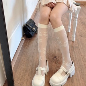 Thin Sheer Polka Dot Knee <b>Socks</b> 0D Nylon Women's Summer Spring Autumn Ultra Thin Breathable Mid Calf <b>Socks</b> - Product Image 3