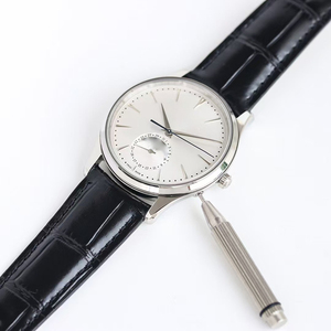 Ultra Luxury Prestige Ultra Slim Celestial Moon Phase Silver Stainless Steel <b>Case</b> White Dial Date Automatic Mechanical Men <b>Watch</b> - Product Image 3