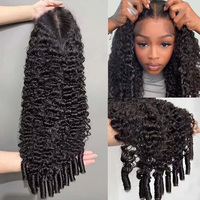 Perruque en cheveux naturels sans colle, avec dentelle frontale HD 13x4, prête à porter, dentelle pré-coupée, pré-épilée, avec baby hair, pour femmes noires