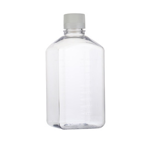 Botella de Laboratorio Cuadrada de PET Xinlianchengrun Biotechnology con Graduaciones para Medio de Cultivo 500 ml Grado Premium - Product Image 1