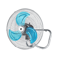 Ventilateur industriel électrique à trois pales en plastique de 18 pouces, trois-en-un, réglable en hauteur et oscillant, pour hôtel