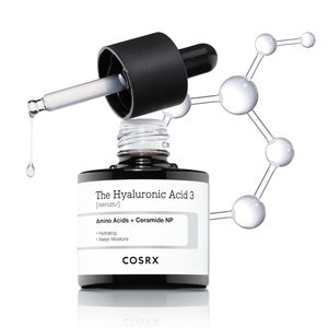Sérum à l'acide hyaluronique pur COSRX 3% hydratant et boostant l'hydratation pour réparer les ridules et les rides, peaux sèches, 20 ml - Product Image 1