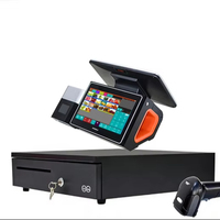 ZHONGJI Cash Register Scanner Cash Box Drawer POS Software Printer Windows 3-Year Warranty Capacitive Touch Screen for