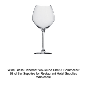 Verre à Cabernet Vin Jeune 58 cl Chef&Sommelier H 22 cm Ø 10 cm - Product Image 2