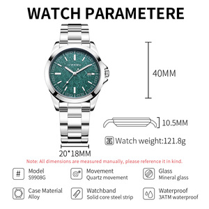 <span class=keywords><strong>Orologi</strong></span> di Lusso <span class=keywords><strong>da</strong></span> Uomo SINOBI con Logo Personalizzato, Collezione di <span class=keywords><strong>Orologi</strong></span> <span class=keywords><strong>da</strong></span> Uomo al Quarzo in Pronta Consegna con Cinturino in Acciaio Inox Massiccio - Product Image 2