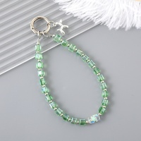 Accessoire de décoration créatif pour téléphone : Pendentif en perles de cristal fait main, style luxe léger, polyvalent, pour coque de téléphone et porte-clés