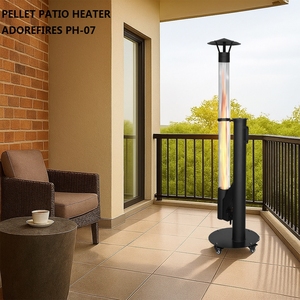 Quality Assurance Wood Pellet <strong>Heater</strong> 600℃ High Temperature Matt Black <strong>Small</strong> Pellet Stove for Camping - Product Image 6