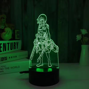 Beautiful Sexi Anime Girl Figure <b>Lights</b> 16 Colors Decoration Led Anime <b>Light</b> 3d Night <b>Light</b> for Club Room Decor - Product Image 2