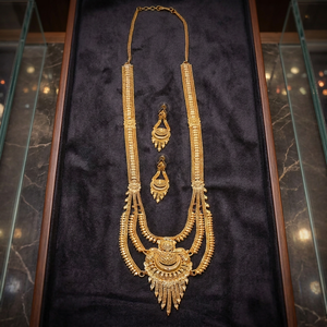 Joyería de moda chapada en oro de 14K 18K 24K al por mayor, conjunto de joyería larga, joyería larga tradicional, joyería chapada en oro de latón - Product Image 3