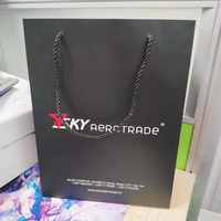 Sac de shopping de luxe personnalisé avec logo, sac en papier blanc tendance pour cadeaux, format A3 A4 A5 avec poignées