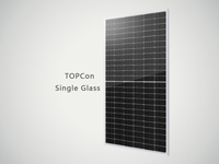 Panel Surya Mono Tipe N 580W 605W 144 Half Cell Efisiensi Tinggi Modul PV Rangka Aluminium Bersertifikasi TUV untuk Atap Komersial