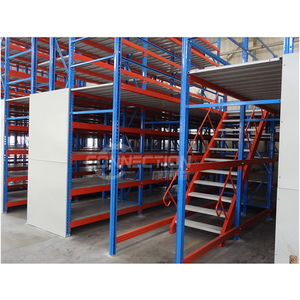 Entresuelo de metal industrial Plataforma de ático Almacén de acero Estante de recogida con protección contra la corrosión Estantes de almacenamiento Uso industrial - Product Image 2