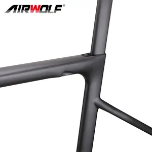 AIRWOLF नई डिजाइन चीनी सुपर प्रकाश कार्बन एयरो सड़क साइकिल फ्रेम Roadbike