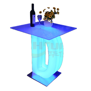 Di vendita superiore LED lettere tavolo per <span class=keywords><strong>bar</strong></span> e parco. Incandescente tavolo <span class=keywords><strong>bar</strong></span> con la lettera di caffè di vetro da tavolo per esterno - Product Image 6