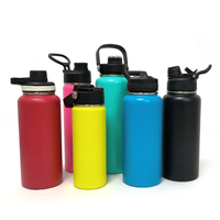 Botol Air Minum Custom Dinding Ganda Berinsulasi Baja Tahan Karat Termal Vacuum Flask Termos