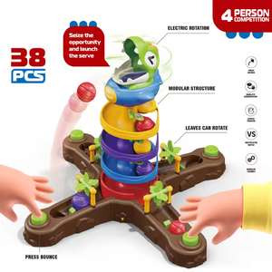 Juguete de pelota educativo para niños, Torre rodante multijugador, máquina deslizante de Bolas de plástico, juego de aprendizaje, pelota que rebota, montaje DIY - Product Image 2