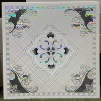 Plafonds en PVC modernes à lattes 2x2, texturés, artistiques, ignifuges, imperméables, couleur personnalisée, installation facile, vente en gros, grille
