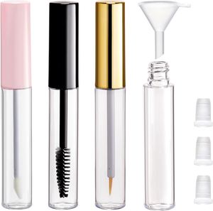 Tube de mascara vide de 10 ml en gros avec bouchon à vis, contenant cosmétique sérigraphié, intérieur en caoutchouc noir, échantillon - Product Image 1