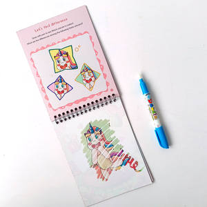 Libro di acqua magica del fumetto del libro di pittura dei bambini di stampa all'ingrosso con il libro di disegno della penna - Product Image 4