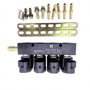 Kit de conversion <span class=keywords><strong>GPL</strong></span>/GNC pour <span class=keywords><strong>voiture</strong></span>, système d'injection numérique DIGI, rail de pulvérisation noir, pièces auto pour gaz, ajustement standard - Product Image 1