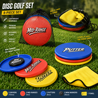 Lot de 8 disques de golf personnalisés avec logo, comprenant Driver, Mid-Range, Putter, Mini marqueur, avec sac de rangement en filet et serviette, impression personnalisée