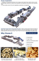 Joyshine Industrial 400 KG/H Ligne de production entièrement automatique de frites et chips de pommes de terre Ligne de production en acier inoxydable 304