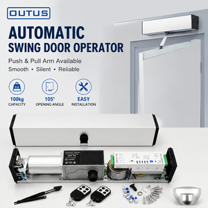 Motor <span class=keywords><strong>para</strong></span> Puerta Batiente Automática OUTUS, Brazo <span class=keywords><strong>de</strong></span> Empuje y Tracción <span class=keywords><strong>de</strong></span> 90 Grados, Apertura <span class=keywords><strong>de</strong></span> 3-7s, 6.5kg, Compacto, Bajo Consumo - Product Image 1