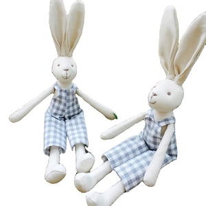 32Cm Bunny Cậu Bé Vải Búp Bê Thân Thiện Với Cotton Linen Thỏ Thú Nhồi Bông Đồ Chơi Mềm Mại Với Vải Có Thể Tháo Rời Món Quà Sinh Nhật Cho Trẻ Em - Product Image 1