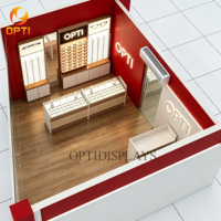 Muebles Modulares Personalizados para Ópticas, Mostrador de Vidrio Ecológico, Exhibidor de Pared para Gafas de Sol, Venta al por Mayor