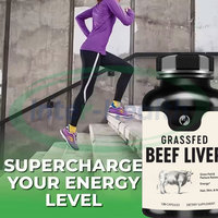 Kapsul Hati Sapi Ausreson OEM, Suplemen Imunitas & Energi, Zat Besi, Halal, Dari Sapi yang Diberi Makan Rumput, Vitamin, Kapsul Hati Sapi Beku Kering