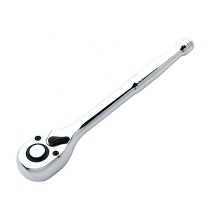 Llave de trinquete tipo calabaza de 1/4-3/8-1/2 con mango liso, de doble propósito, bidireccional, de 72 dientes, para reparación automotriz que ahorra esfuerzo - Product Image 1