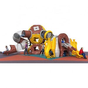 China Supplier Custom Funny Colorful Children Outdoor Playground Climbing Equipment With <b>Slide</b> Kids School - Product Image 5