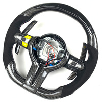 Volant sport en fibre de carbone Napa pour BMW M3 M5 F10 F15 F20 F22 F30 F32 F80 F90, affichage LED personnalisé de haute qualité