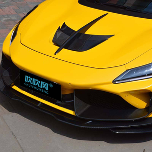 Kit de carrosserie de voiture en carbone sec de vente chaude capot moteur couvre la garniture pour <span class=keywords><strong>Ferrari</strong></span> F8 Tributo Spider - Product Image 6