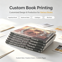 Livre d'impression offset de haute qualité en gros à bas prix Impression de livre couverture souple personnalisée en couleur
