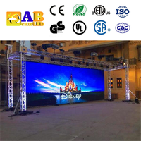 Écrans LED d'intérieur et d'extérieur 250x250mm, panneaux d'affichage géants 3D pour la location de scènes et de rues