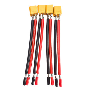 كابل توصيل مخصص من النحاس مع قابس XT60 و10 أسلاك سيليكون AWG لتوصيل بطارية الليثيوم للطائرات بدون طيار والنماذج - Product Image 2
