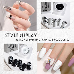 RS Nail 5g Gel UV sans résidu pour ongles, effet peint et gaufré, sans rétrécissement, gel de modelage 3D pour créer des motifs dimensionnels, Nail Art - Product Image 6