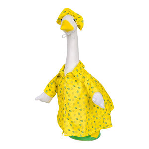 Tenue de bikini pour oie, vêtements pour statue d'oie avec chapeau, lunettes de soleil, jupe, bikini pour la décoration extérieure de jardin et de pelouse en été - Product Image 6