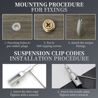 Câble métallique de haute qualité Bidirectional Snap Hook Art Gripper Clamp Suspension Cable Clamp Billboard Kit For Install Lights Slin