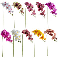 Supplier Grosir Anggrek Phalaenopsis Sutra Realistis Buatan Tangan untuk Importir, Distributor, Toko Bunga, Natal, Paskah